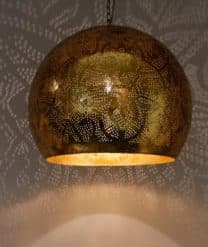Arabische | hanglamp | filigrain | goud | 50 cm.