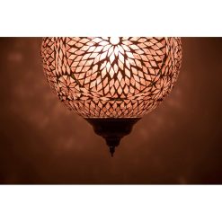 Hanglamp paars mozaïek - Turks design - 25 cm.