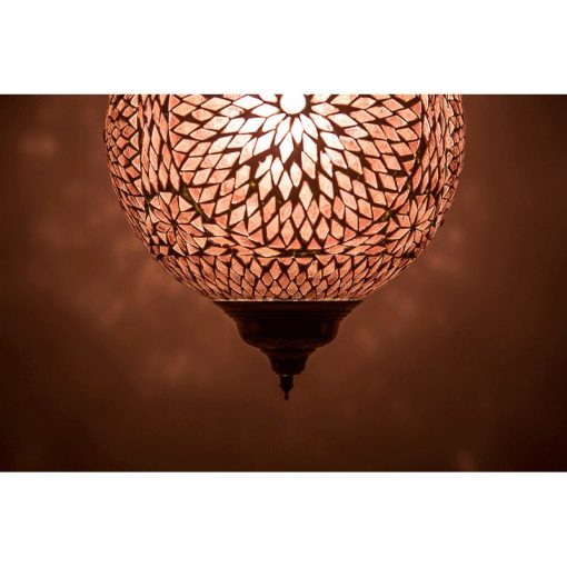 Hanglamp paars mozaïek - Turks design - 25 cm.