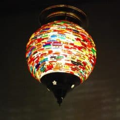 Oosterse bangles hanglamp multi color - 15 cm.