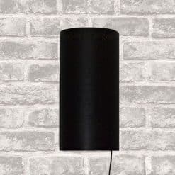 Oosterse filigrain wandlamp | cilinder | zwart