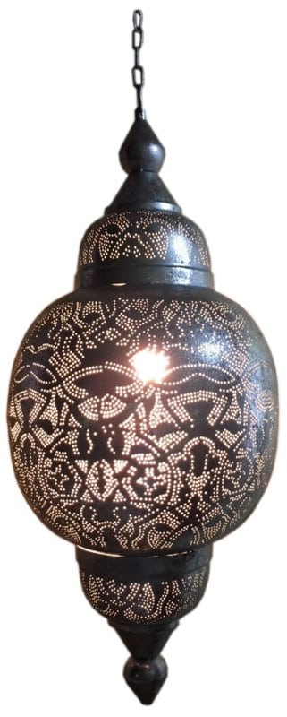 Oosterse hanglamp filigrain stijl - Arabica zilver