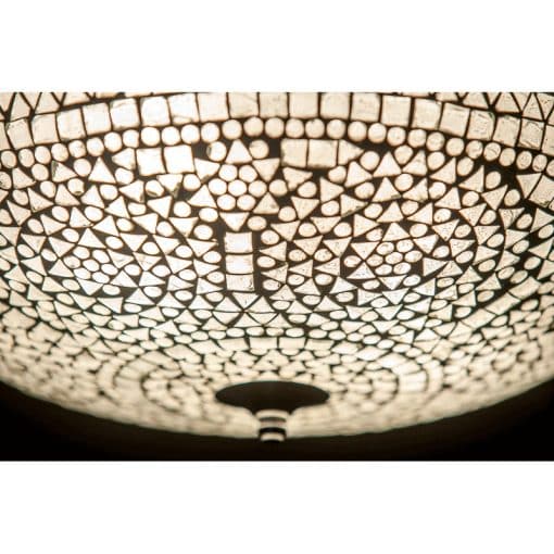 Oosterse plafondlamp mozaiek transparant - 38 cm.