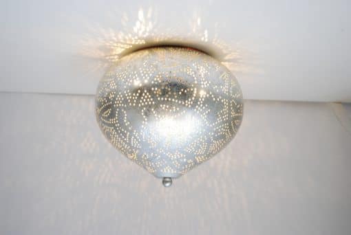 Plafondlamp Aladdin filigrain - zilverkleurig