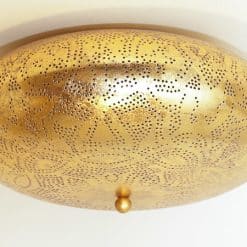 Plafondlamp filigrain goud - 50 cm.