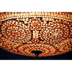 Plafondlamp mozaïek paars - 50 cm.