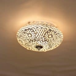 Plafondlamp mozaïek transparant 25 cm. Turks