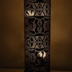 Vloerlamp Bibi filigrain - zwart goud - 100 cm.